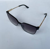 Social Butterfly Black & Gold Frame Sunglasses with UV 400 Protection