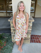 Terracotta Paisley Breezy Tank Dress w/Pockets