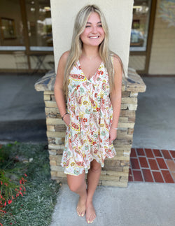 Terracotta Paisley Breezy Tank Dress w/Pockets