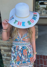 French Peach & Teal Floral Print Twist V-Neck W/Cut Out Maxi Dress by Angie