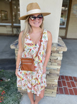 Terracotta Paisley Breezy Tank Dress w/Pockets