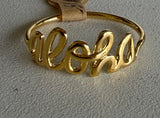 Aloha Gold Dipped Ring - Size 6