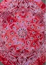Red Bandana Square Scarf by Lovestitch