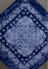Blue Bandana Square Scarf by Lovestitch