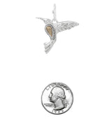 Silver Hummingbird Fishhook Earrings