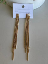 Glamour Girl Gold Long Chain Post Earrings