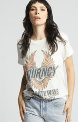 Journey Separate Ways Vintage White Band Tee