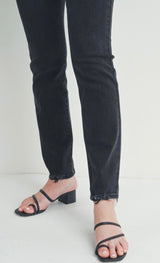 Black Wash Straight Leg Jeans by Just Black Denim Made in USA