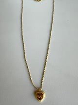 Gold Heart Love Necklace