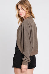 Hot Cocoa Bolero Knit Cardigan Sweater Top