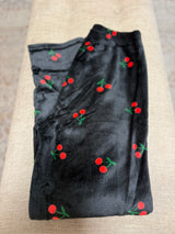 Black Cherry Soft & Cozy OS Loungewear Pants w/Elastic Waistband