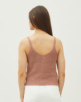 Coral Knit Ribbed Sweater Tank