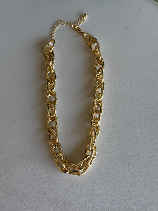 Gold Chunky Chain Link Necklace