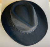 Lainey Black Cowgirl Hat w/Black Braided Band