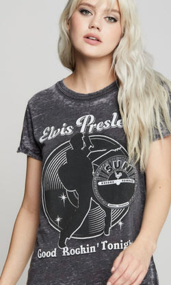 Elvis Presley Sun Records Vintage Black Graphic Tee