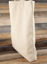 Coastal Cowgirl Horseshoe & Wave Canvas Tote Bag