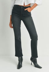 Black Wash Boot Cut Jeans by Just USA