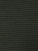 Hunter Green Cable Knit Crew Neck Pullover Sweater
