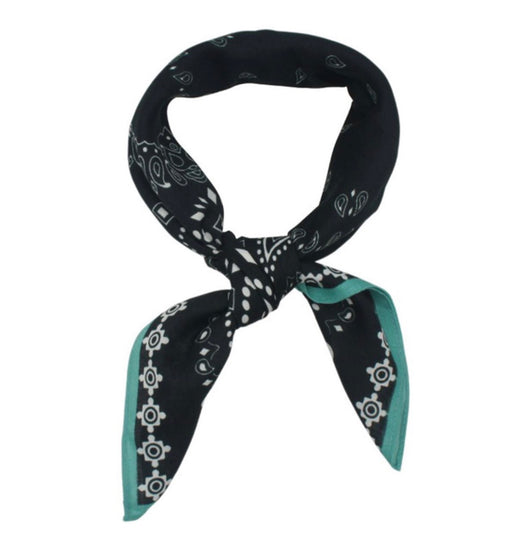 Boho Navy Paisley Print Scarf