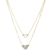 Gold Layered Heart Necklace