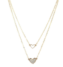 Gold Layered Heart Necklace