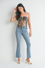 Light Denim Boot Cut Jeans w/Stretch by Just USA