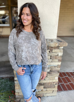 Sienna Mineral Brushed Sweater Top