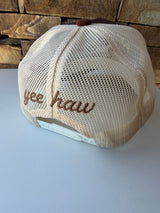 American Cowgirl Brown Yee Haw Trucker Hat w/Adjustable Snap