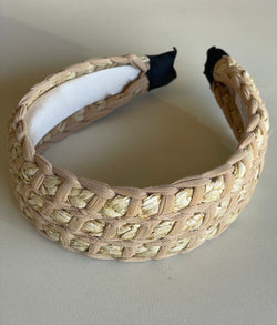 Natural & Cream Braided Headband