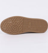 Coffee & Ivory PU Leather Lace Up Sneakers