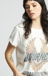 Journey Separate Ways Vintage White Band Tee