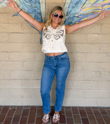 90’s Stretch Straight Leg Medium Denim Jeans by Just USA