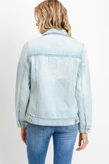 Light Denim Boyfriend Jean Jacket by JBD