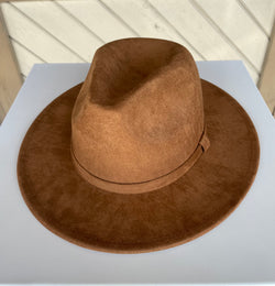 All Camel Fedora Hat w/Adjustable Fit