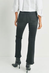 Black Wash Boot Cut Jeans by Just USA