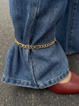 Chunky Gold Chain Link Adjustable Anklet