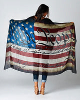 We The People Vintage Sheer Rectangle Scarf by Lovestitch