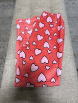 Red & Pink Hearts Soft & Cozy OS Loungewear Pants w/Elastic Waistband
