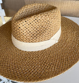 The Breeze Tan Sunhat w/Cream Band and Adjustable Fit