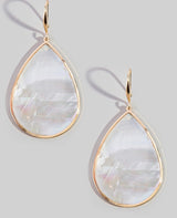 Shelly Teardrop & Gold Dangle Earrings