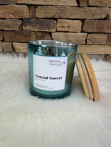 Coastal Sunset Sea Salt & Lily Coconut Soy Wax 7oz Candle