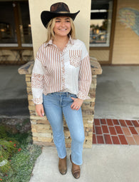 Light Denim Boot Cut Jeans w/Stretch by Just USA