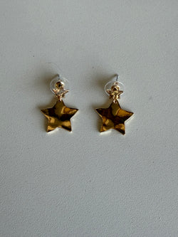 Gold Stars Post Earrings