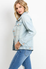Light Denim Boyfriend Jean Jacket by JBD