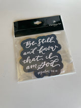 Be Still and Know Blue Magnet