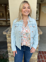 Light Denim Boyfriend Jean Jacket by JBD