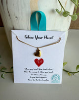 Follow Your Heart Gold Necklace