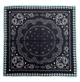 Boho Navy Paisley Print Scarf