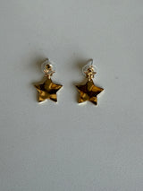 Gold Stars Post Earrings