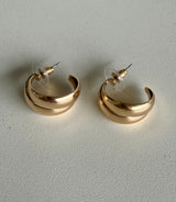 Twisted Gold Open Hoop Earrings